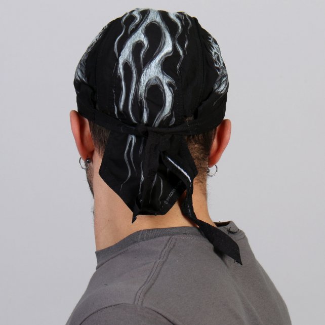 Hot Leathers Bad Scratch Headwrap Winged Skull Premium Biker Du-Rag Headwrap - Tophatter Daily Deals