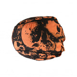 Hot Leathers Ancient Skulls Premium Headwrap Orange Biker Du-Rag Headwrap - Tophatter Daily Deals
