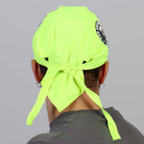 Hot Leathers Safety Green 2nd Amendment Premium Headwrap Hi-Vis Du-Rag Headwrap - Tophatter Daily Deals