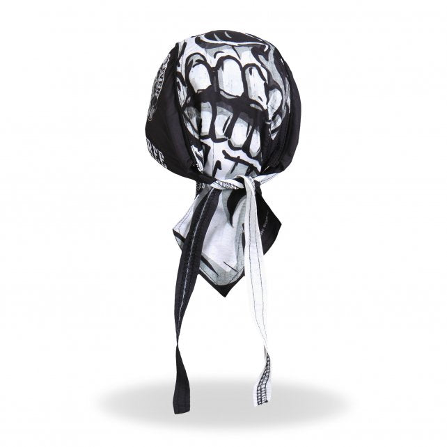 Hot Leathers Spade Skull Headwrap Ride Forever Premium Biker Du-Rag Headwrap - Tophatter Daily Deals