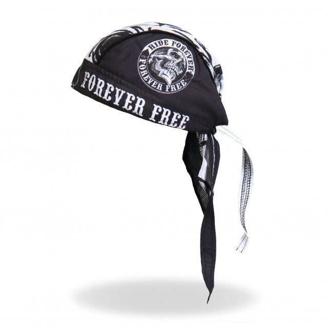 Hot Leathers Spade Skull Headwrap Ride Forever Premium Biker Du-Rag Headwrap - Tophatter Daily Deals