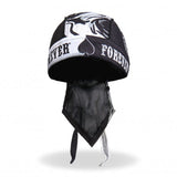 Hot Leathers Spade Skull Headwrap Ride Forever Premium Biker Du-Rag Headwrap - Tophatter Daily Deals