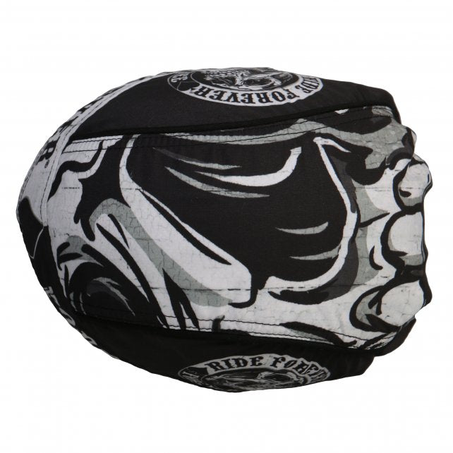 Hot Leathers Spade Skull Headwrap Ride Forever Premium Biker Du-Rag Headwrap - Tophatter Daily Deals