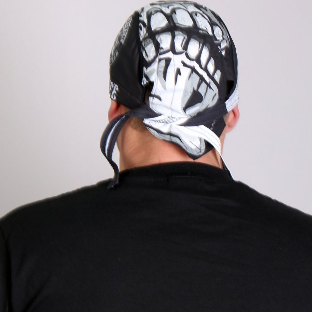 Hot Leathers Spade Skull Headwrap Ride Forever Premium Biker Du-Rag Headwrap - Tophatter Daily Deals
