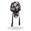 Hot Leathers Skeleton Middle Finger Headwrap Premium Biker Du-Rag Headwrap - Tophatter Daily Deals