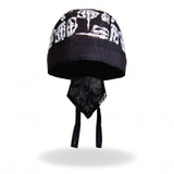 Hot Leathers Skeleton Middle Finger Headwrap Premium Biker Du-Rag Headwrap - Tophatter Daily Deals