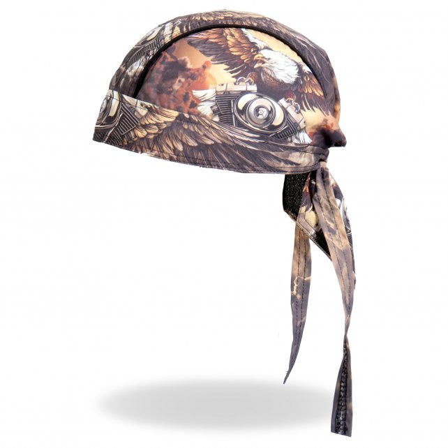 Hot Leathers Eagle Clouds Headwrap Premium V-Twin Biker Du-Rag Headwrap - Tophatter Daily Deals