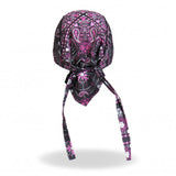 Hot Leathers Day of Dead Headwrap Paisley Sugar Skull Premium Du-Rag Headwrap - Tophatter Daily Deals