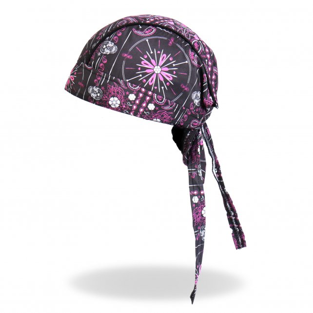 Hot Leathers Day of Dead Headwrap Paisley Sugar Skull Premium Du-Rag Headwrap - Tophatter Daily Deals