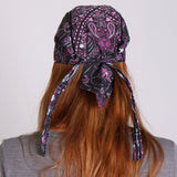 Hot Leathers Day of Dead Headwrap Paisley Sugar Skull Premium Du-Rag Headwrap - Tophatter Daily Deals