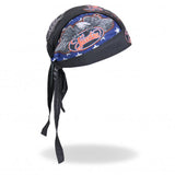 Hot Leathers Freedom Eagle Headwrap Premium Patriotic Biker Du-Rag Headwrap - Tophatter Daily Deals