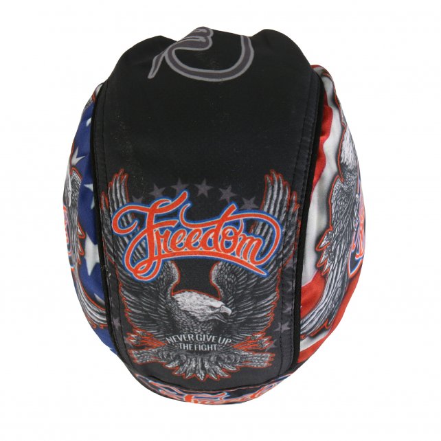 Hot Leathers Freedom Eagle Headwrap Premium Patriotic Biker Du-Rag Headwrap - Tophatter Daily Deals