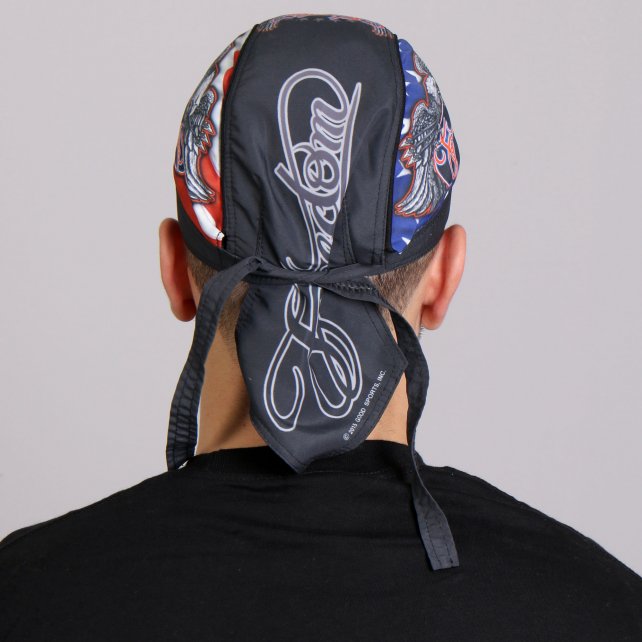 Hot Leathers Freedom Eagle Headwrap Premium Patriotic Biker Du-Rag Headwrap - Tophatter Daily Deals