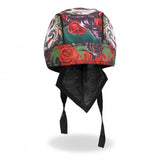 Hot Leathers Sugar Woman Headwrap w/ Roses Premium Du-Rag Headwrap - Tophatter Daily Deals