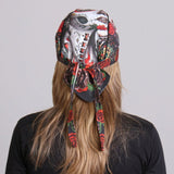 Hot Leathers Sugar Woman Headwrap w/ Roses Premium Du-Rag Headwrap - Tophatter Daily Deals