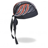 Hot Leathers Stitches Headwrap Winged Skull Pinstripe Biker Du-Rag Headwrap - Tophatter Daily Deals