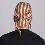 Hot Leathers Distressed American Flag Headwrap Premium Biker Du-Rag Headwrap - Tophatter Daily Deals