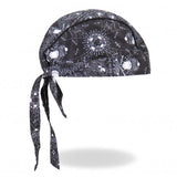 Hot Leathers Skull Paisley Premium Headwrap Biker Crossbones Du-Rag Headwrap - Tophatter Daily Deals