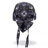 Hot Leathers Skull Paisley Premium Headwrap Biker Crossbones Du-Rag Headwrap - Tophatter Daily Deals