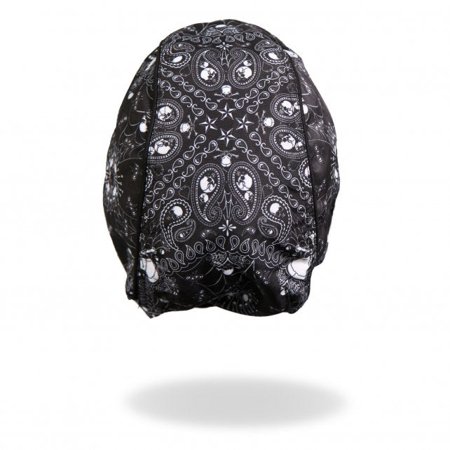 Hot Leathers Skull Paisley Premium Headwrap Biker Crossbones Du-Rag Headwrap - Tophatter Daily Deals