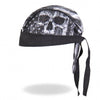 Hot Leathers Premium Headwrap - Flag Skull Motorcycle Durag Headwrap - Tophatter Daily Deals
