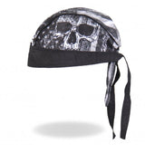 Hot Leathers Premium Headwrap - Flag Skull Motorcycle Durag Headwrap - Tophatter Daily Deals