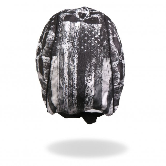 Hot Leathers Premium Headwrap - Flag Skull Motorcycle Durag Headwrap - Tophatter Daily Deals
