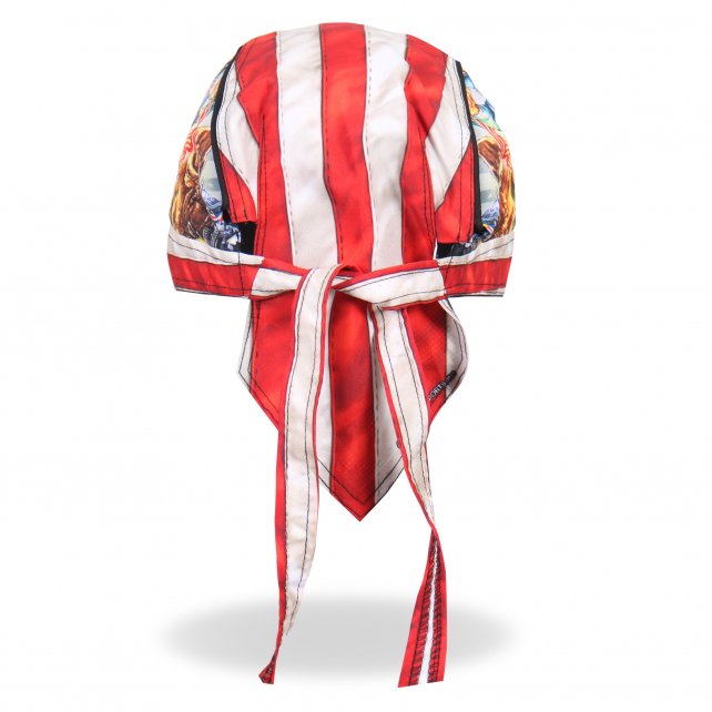 Hot Leathers Uncle Sam Racer Headwrap American Flag Premium Biker Durag Headwrap - Tophatter Daily Deals