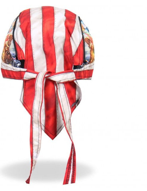 Hot Leathers Uncle Sam Racer Headwrap American Flag Premium Biker Durag Headwrap - Tophatter Daily Deals