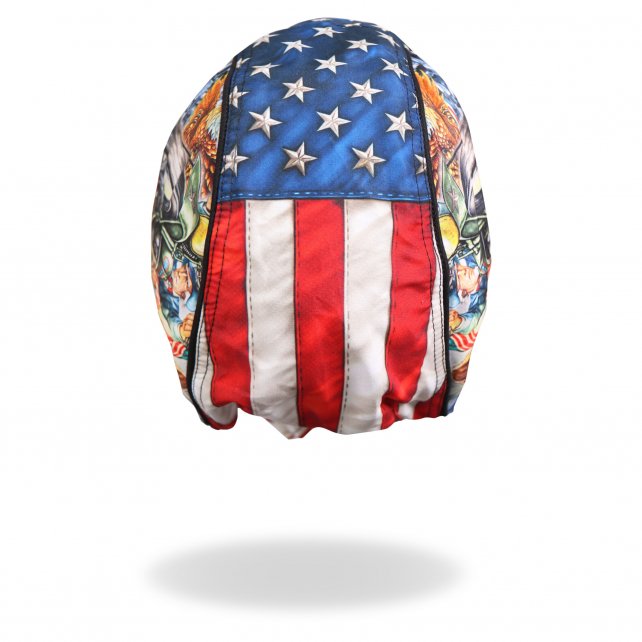 Hot Leathers Uncle Sam Racer Headwrap American Flag Premium Biker Durag Headwrap - Tophatter Daily Deals