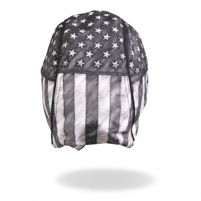 Hot Leathers Distressed American Flag Headwrap Premium Durag - Gray Headwrap - Tophatter Daily Deals