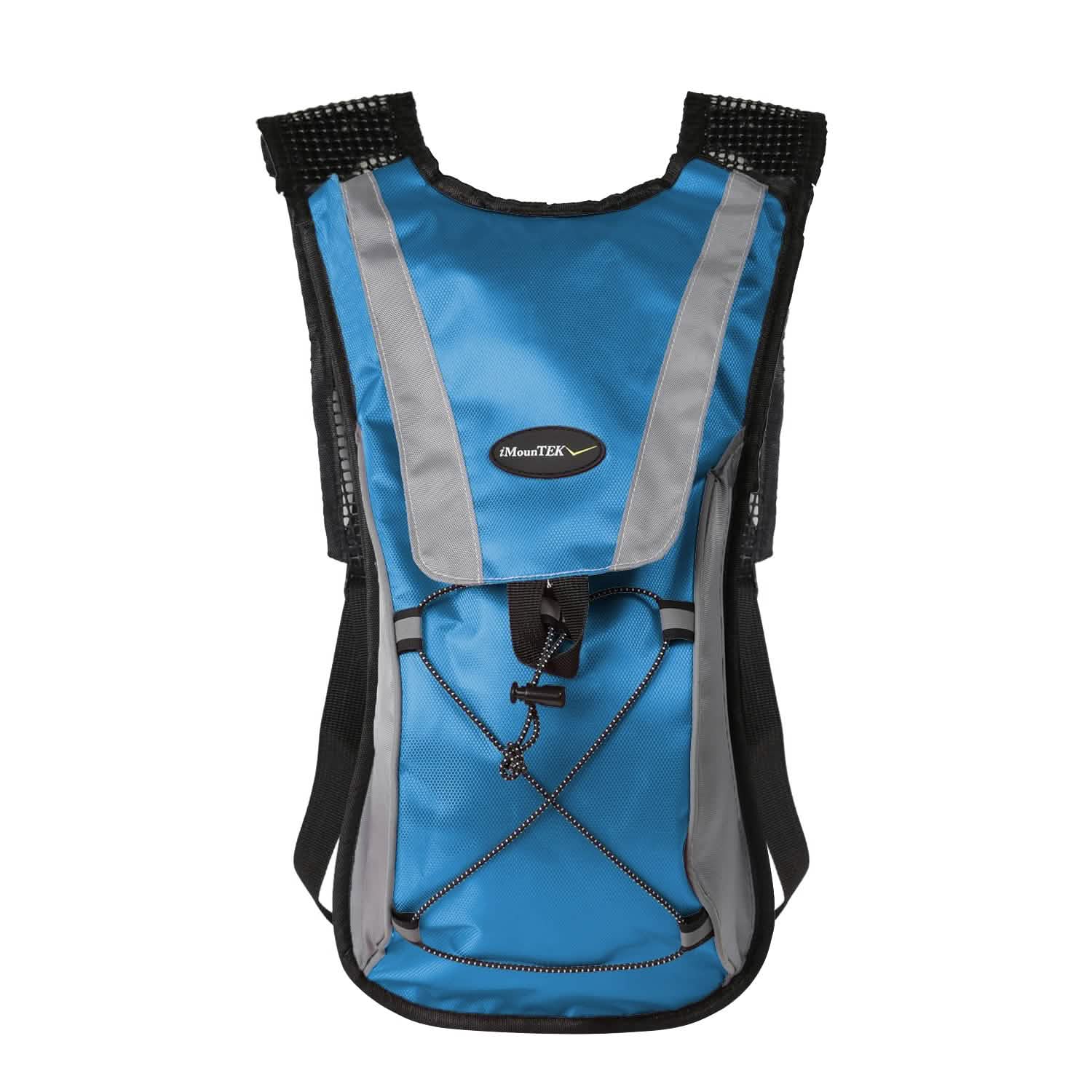 Hydration Backpack Pack with 2L Water Bladder Blue Outdoor Recreation - Tophatter Daily Deals