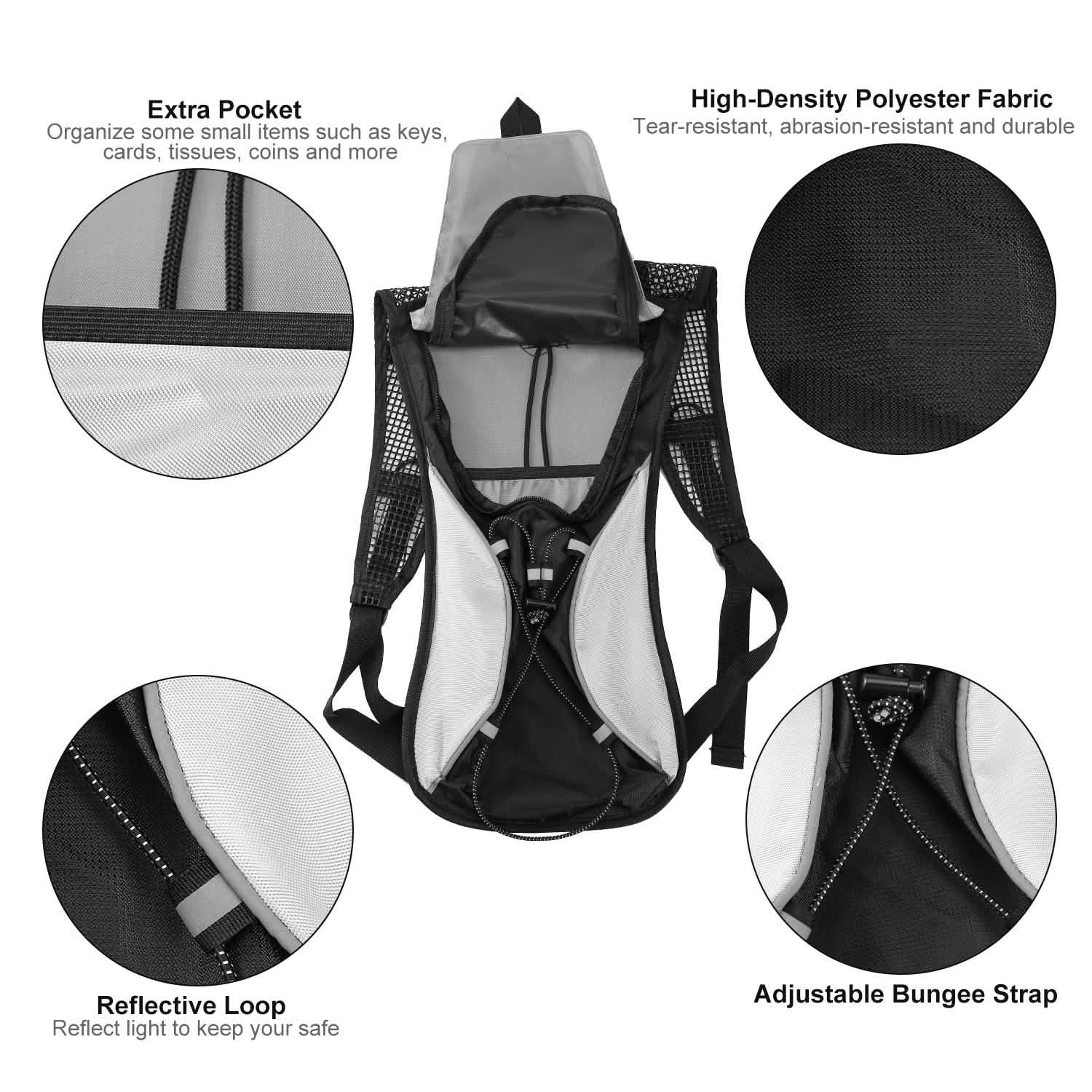Hydration Backpack Pack with 2L Water Bladder Outdoor Recreation - Tophatter Daily Deals