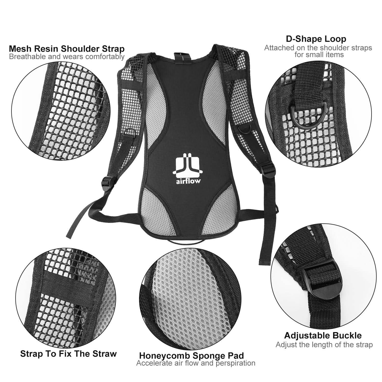 Hydration Backpack Pack with 2L Water Bladder Outdoor Recreation - Tophatter Daily Deals