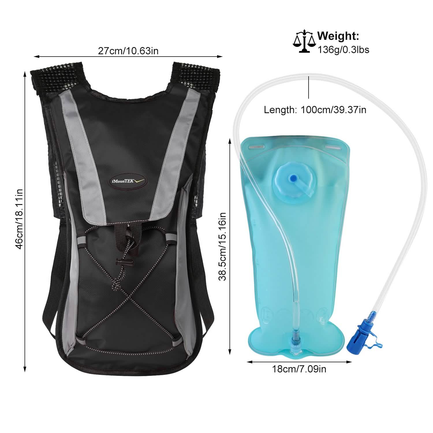 Hydration Backpack Pack with 2L Water Bladder Outdoor Recreation - Tophatter Daily Deals