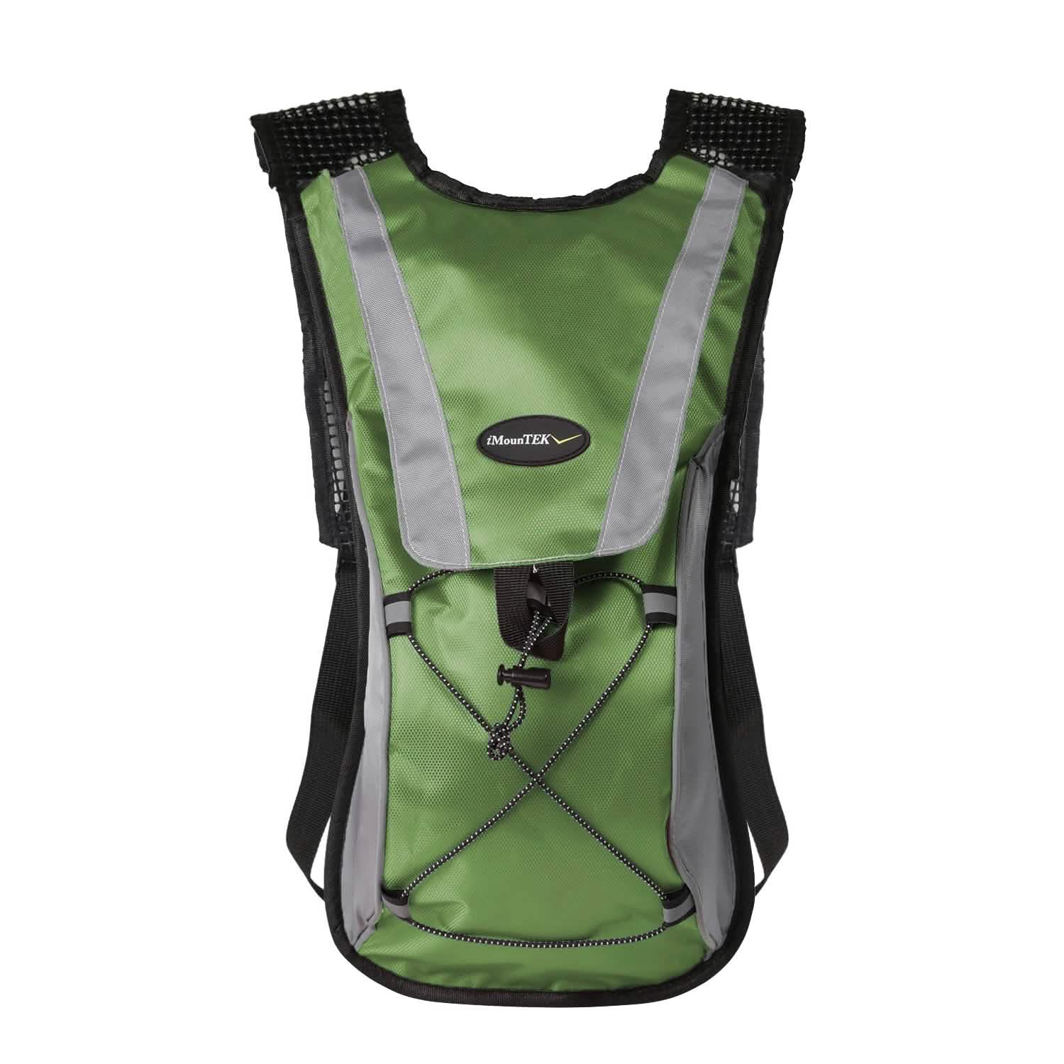 Hydration Backpack Pack with 2L Water Bladder Green Outdoor Recreation - Tophatter Daily Deals