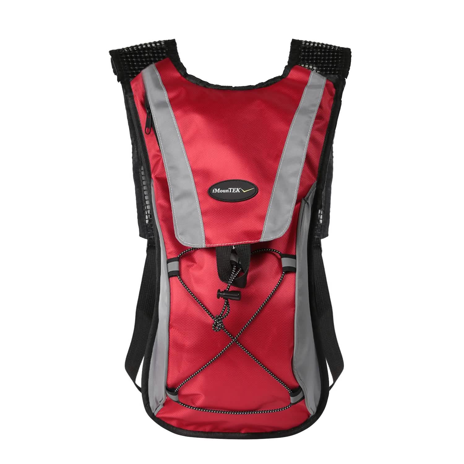 Hydration Backpack Pack with 2L Water Bladder Red Outdoor Recreation - Tophatter Daily Deals