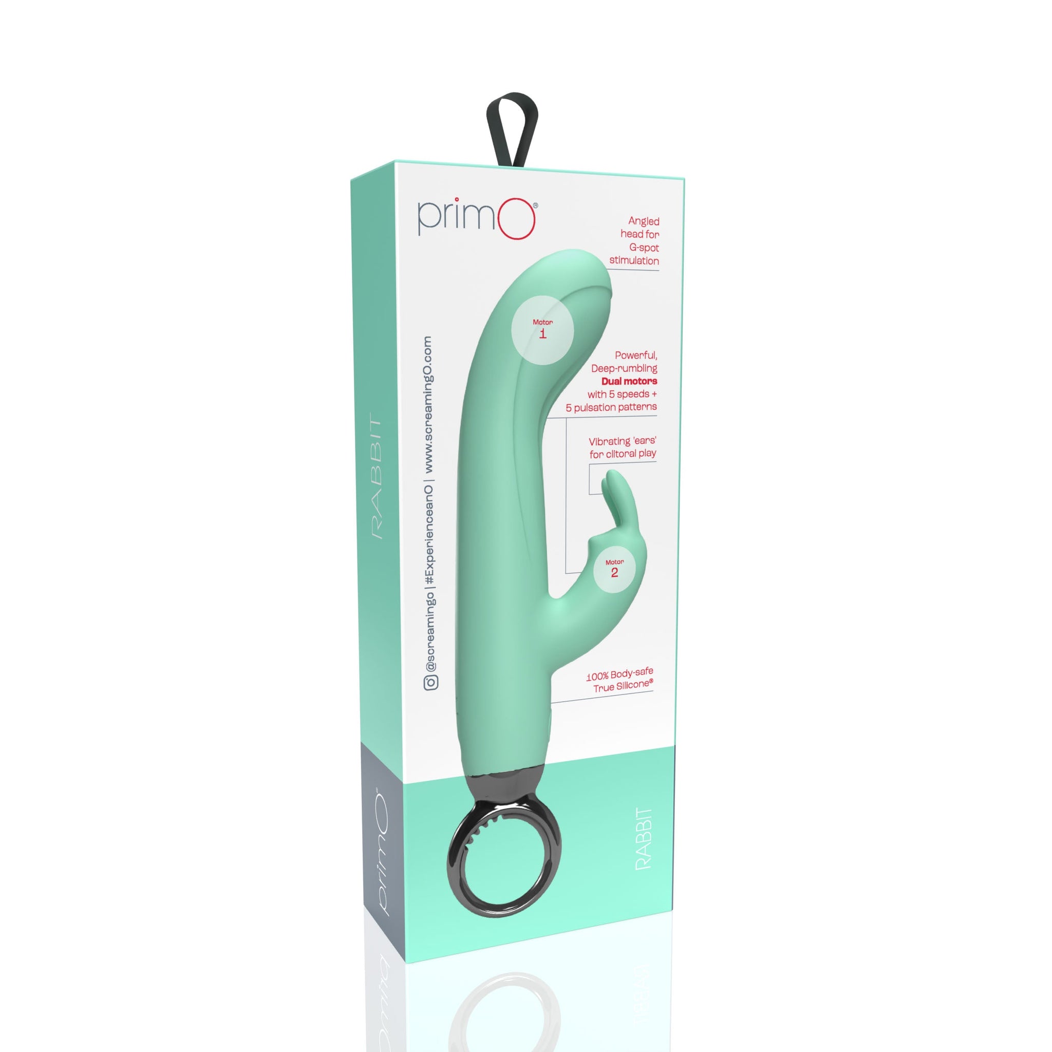 Screaming O PrimO Rabbit – 4.5 Inch Silicone Rabbit Vibrator with 5+5 Motor Settings > Vibrators > Ladies > Rabbit - Tophatter Daily Deals