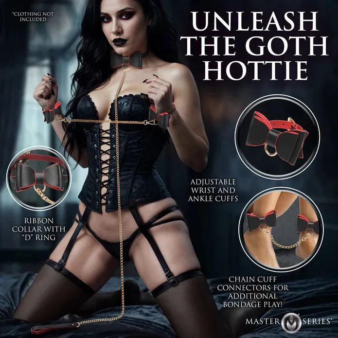 Goth Bondage Set – Vegan-Friendly Faux Leather Bondage Accessories > Bondage Gear > Bondage Kits - Tophatter Daily Deals