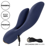 Chic Lilac Silicone Dual Motor Vibrator with Gold Accents – 10 Vibration Speeds, Rechargeable, Waterproof, Flexible Design > Vibrators > Ladies > Rabbit - Tophatter Daily Deals