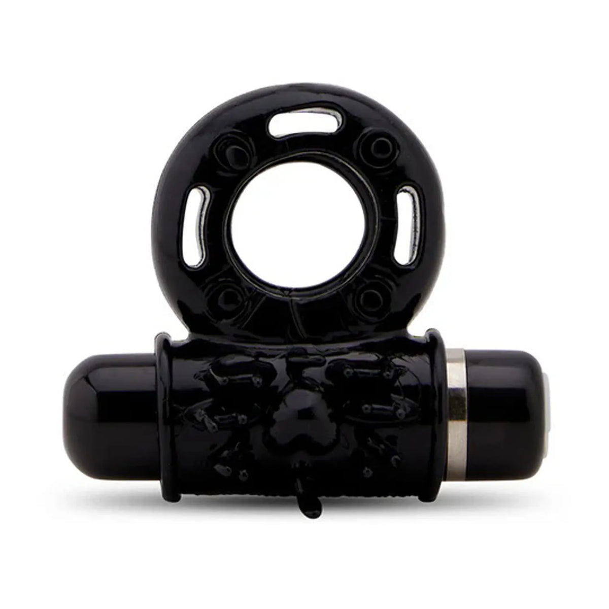 Nu Sensuelle Ultra Flex Mate (Black / Clear) – Couples Ring with Vibration > Cock Ring > Vibrating - Tophatter Daily Deals