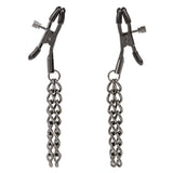 Euphoria Collection Black Chain Adjustable Nipple Clamps with Soft Pads > Sex Toys > Nipple Clamps - Tophatter Daily Deals