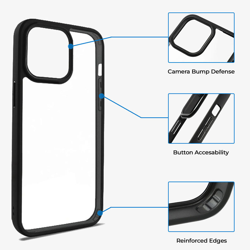 Clear iPhone Case With Reinforced Edge Slim Drop Protection - Tophatter Daily Deals