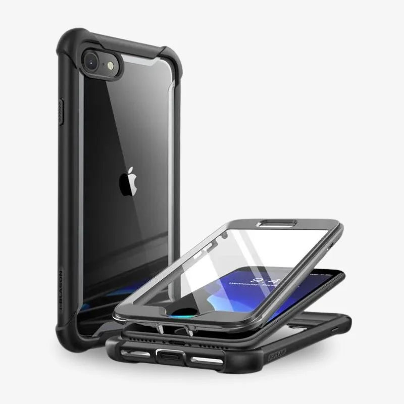 IPhone SE Clear Drop Tested Protective Case 2025 Slim Black - Tophatter Daily Deals