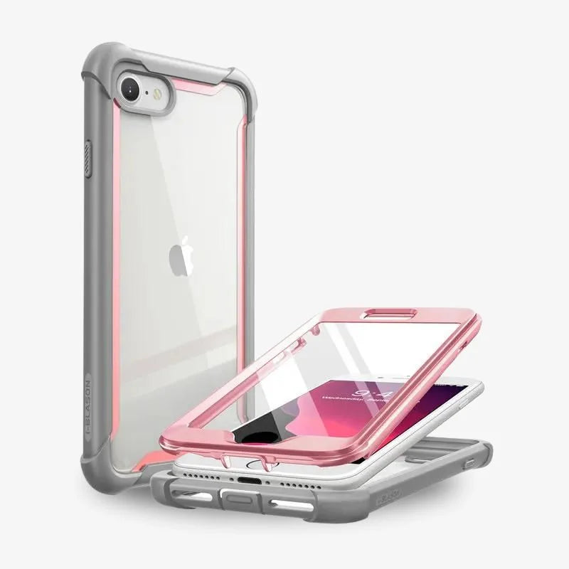 IPhone SE Clear Drop Tested Protective Case 2025 Slim Pink - Tophatter Daily Deals