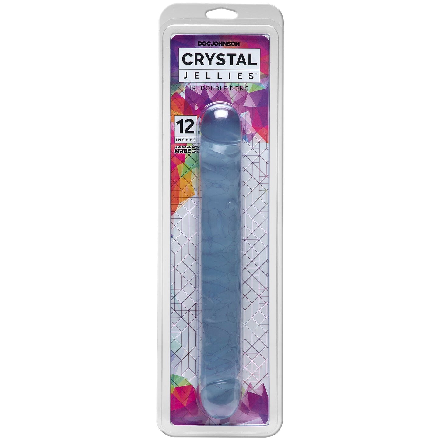 Doc Johnson Crystal Jellies Jr. Double Dong – Soft Flexible 12 Inch Double-Ended Dong > Dildos > Double Dildos - Tophatter Daily Deals