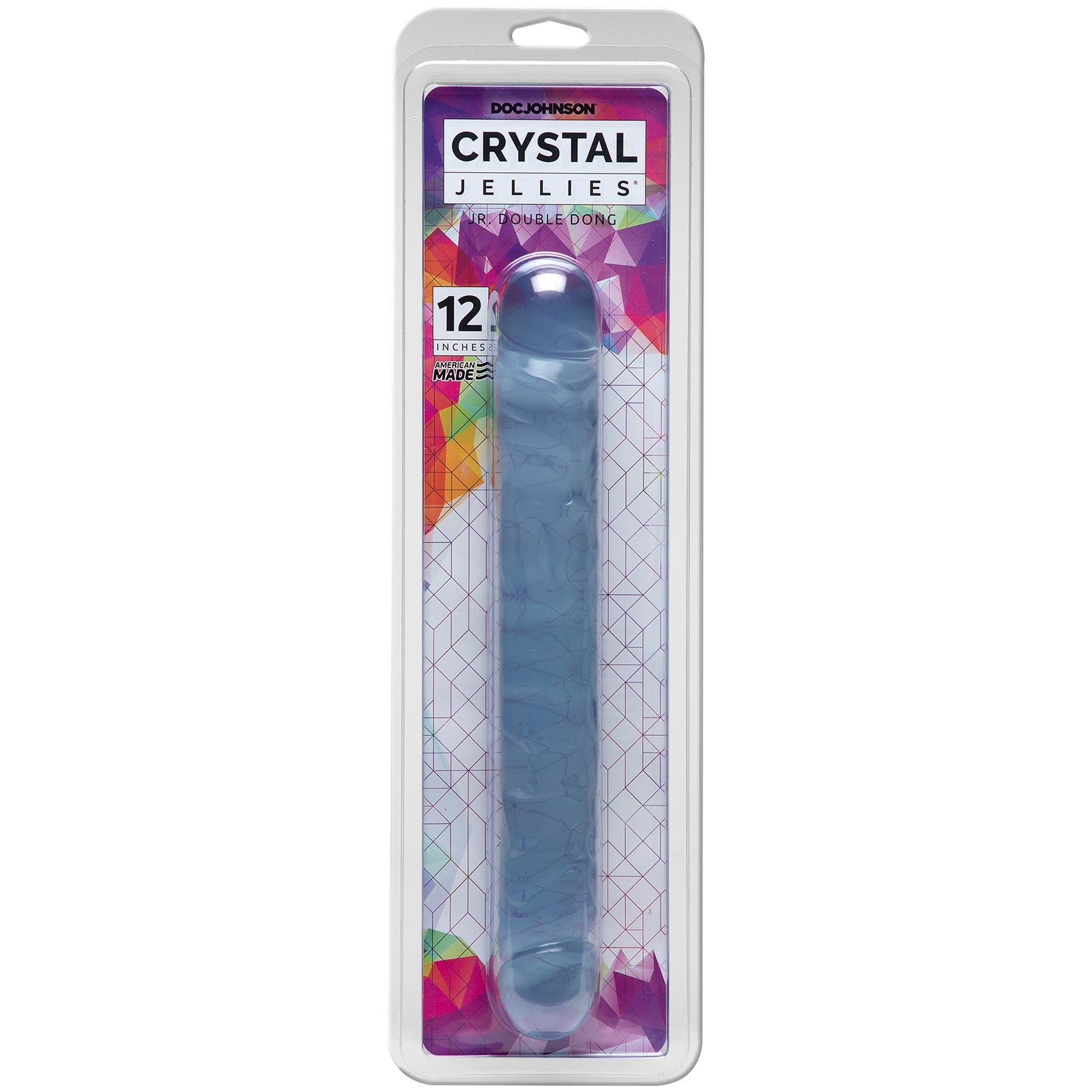 Doc Johnson Crystal Jellies Jr. Double Dong – Soft Flexible 12 Inch Double-Ended Dong > Dildos > Double Dildos - Tophatter Daily Deals