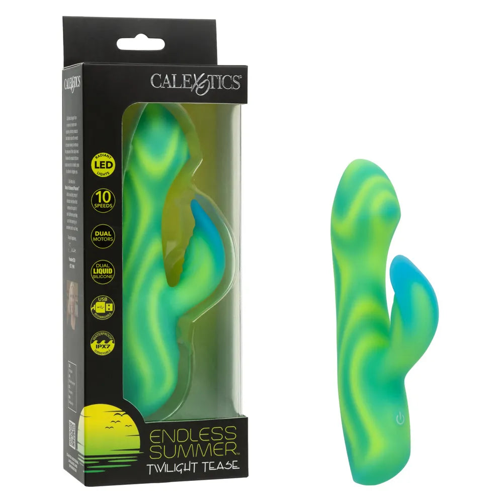 Endless Summer Twilight Tease (Green) – Dual-Motor Massager > Vibrators > Ladies > Rabbit - Tophatter Daily Deals
