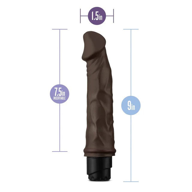 Dr Skin Vibe 6 (Chocolate) – Realistic 9 Inch Vibrating Dildo > Vibrators > Realistic Vibrators - Tophatter Daily Deals