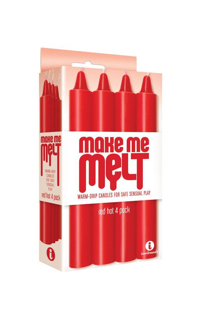 Icon Brands - Make Me Melt - Warm Drip Candles - Red BDSM - Tophatter Daily Deals